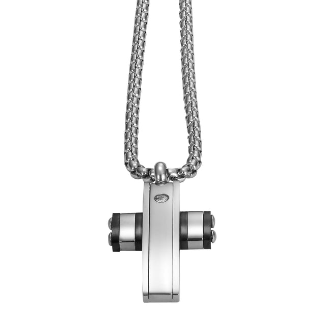 Collar Enso Para Hombre EMN216S Plateado