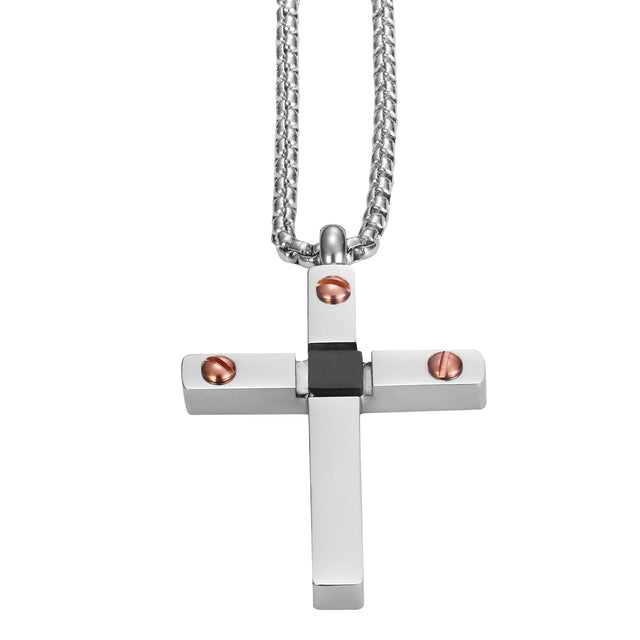 Collar Enso Para Hombre EMN219S Plateado