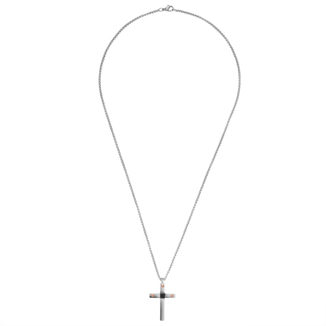 Collar Enso Para Hombre EMN219S Plateado