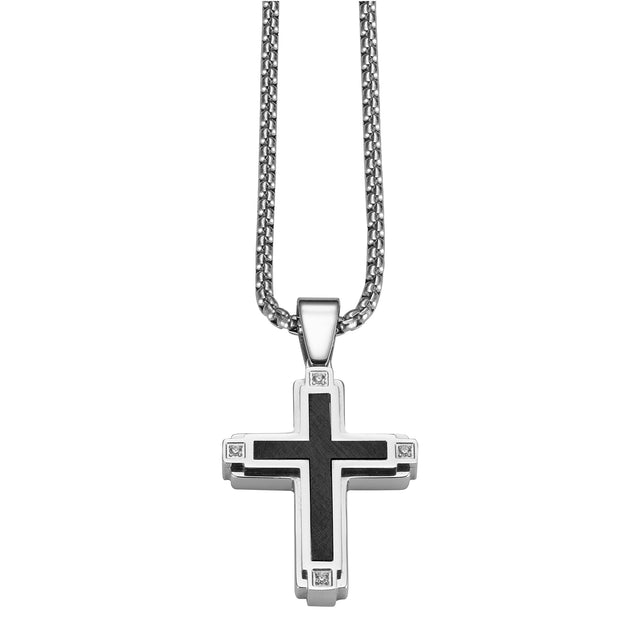 Collar Enso Hombre Cross Contrast EMN315B Negro