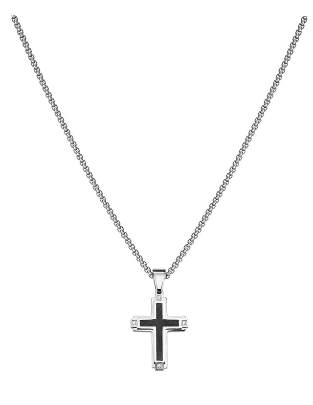 Collar Enso Hombre Cross Contrast EMN315B Negro