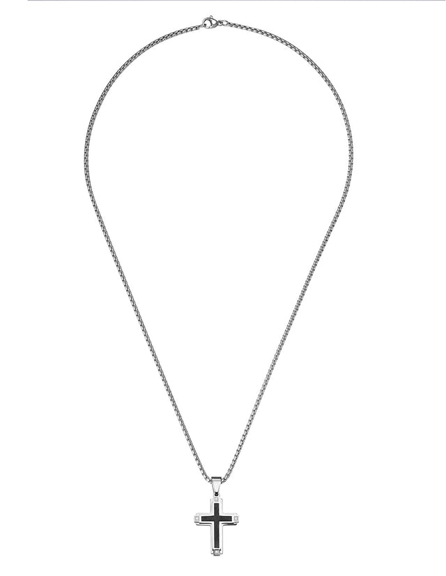 Collar Enso Hombre Cross Contrast EMN315B Negro
