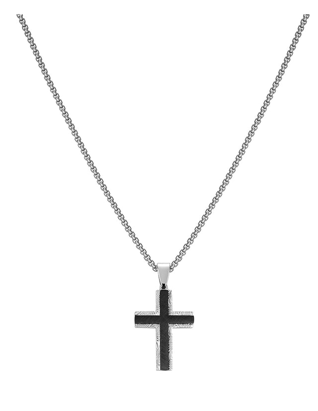 Collar Enso Hombre Core Cross Black EMN321B Negro