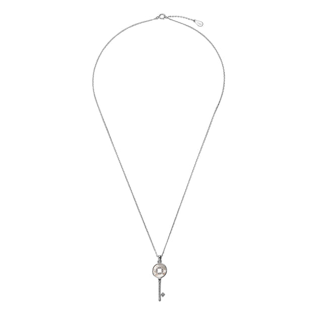 Collar y Dije Plata 925 Enso Para Mujer ESN129S Plateado