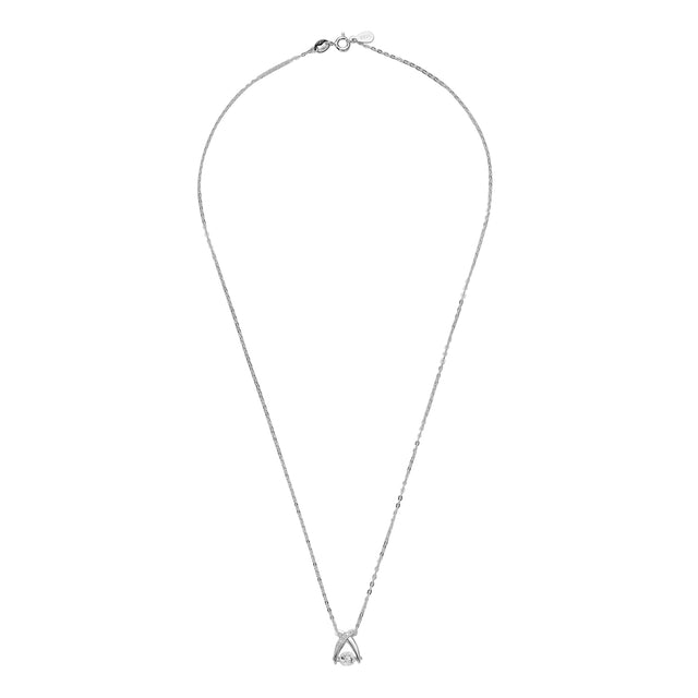 Collar y Dije Plata 925 Enso Para Mujer ESN134S Plateado