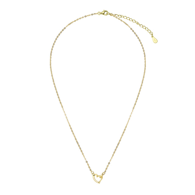 Collar y Dije Plata 925 Enso Para Mujer ESN144G Dorado