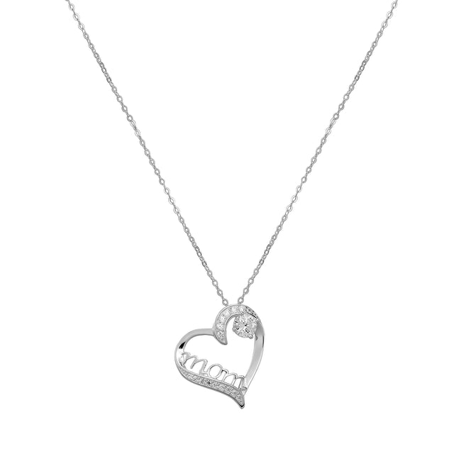Collar y Dije Plata 925 Enso Para Mujer ESN147S Plateado