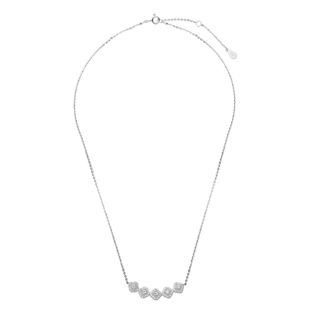 Collar y Dije Plata 925 Enso Para Mujer ESN148S Plateado