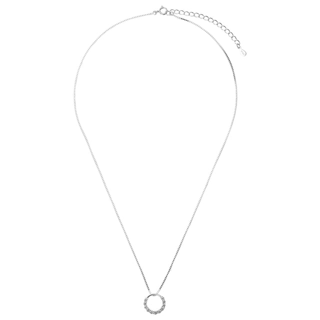 Collar y Dije Enso 925 Para Mujer ESN152S Plata
