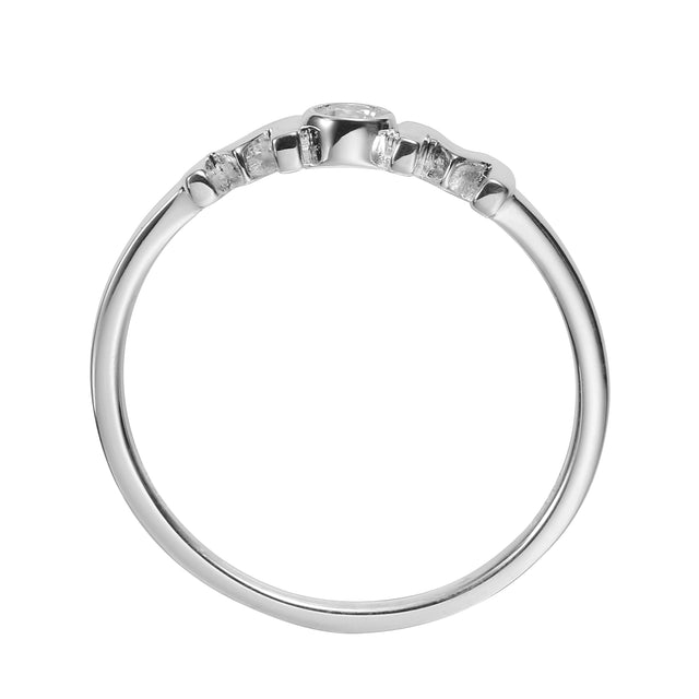 Anillo Enso Plata 925 Para Mujer ESR150S Plateado