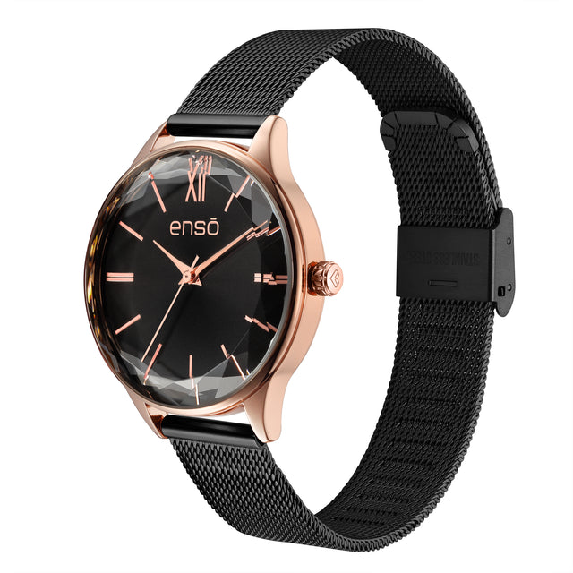Reloj de Pulsera Enso Para Mujer Acero EW2522L2 Acero Color Oro Rosa