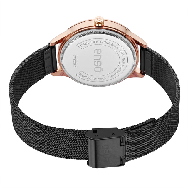 Reloj de Pulsera Enso Para Mujer Acero EW2522L2 Acero Color Oro Rosa