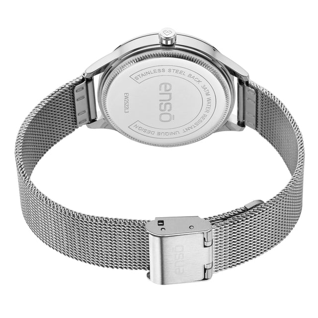 Reloj de Pulsera Enso Para Mujer EW2522L3 Acero colo Plateado