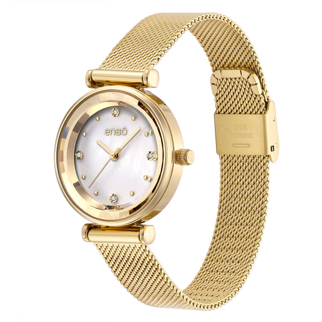 Reloj de Pulsera Enso Para Mujer EW2622L4 Dorado