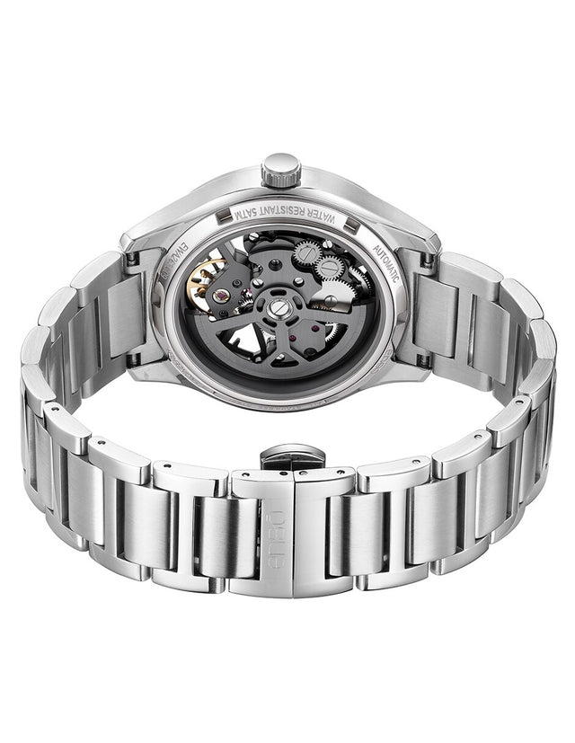 Reloj de Pulsera Enso Automático Hombre Skeleton Sport Steel Grey