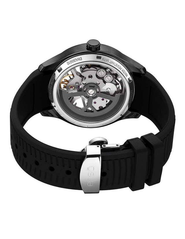 Reloj de Pulsera Enso Automático Hombre Skeleton Sport Carbon Black