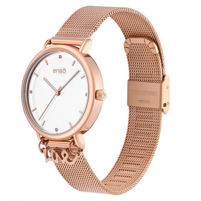 Set reloj y joyería Enso Para Mujer EWBSL17 Rosado