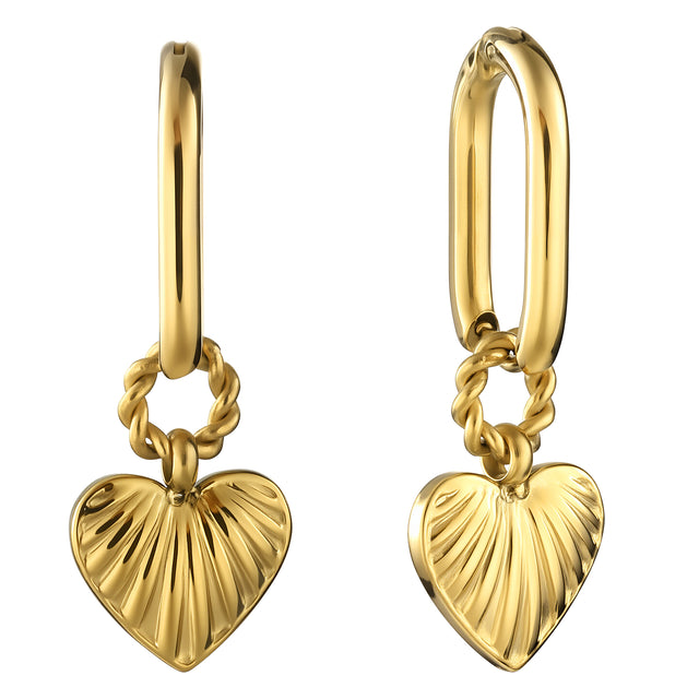 Aretes de Acero Inoxidable Enso IC Para Mujer EIC252477G Color Dorado