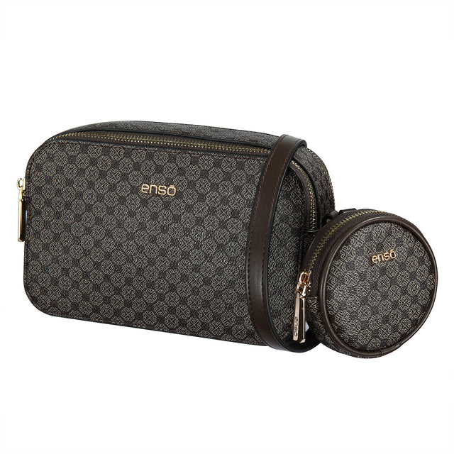 Bolsa Crossbody Enso Mujer EB25304CBMBR Monograma Chocolate