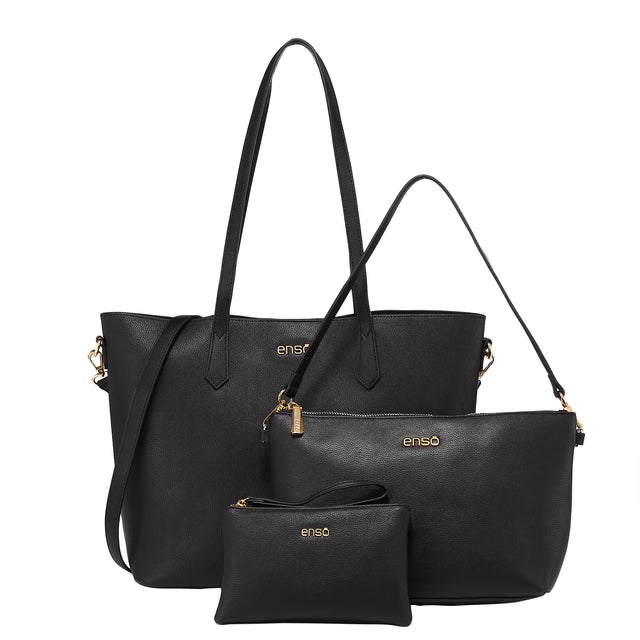 Set de Bolsas Tote Enso Mujer EB253306TTB Negro