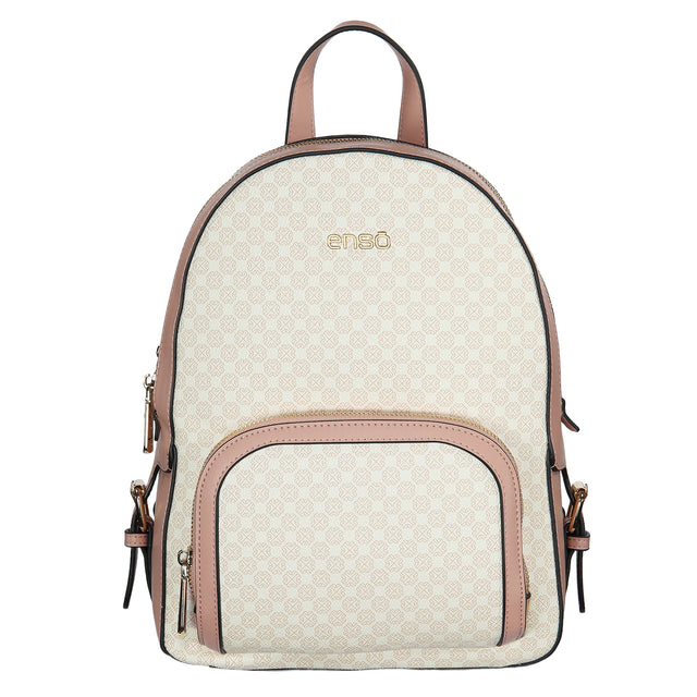 Bolsa Backpack Enso Mujer EB25403BPMBE Monograma Beige