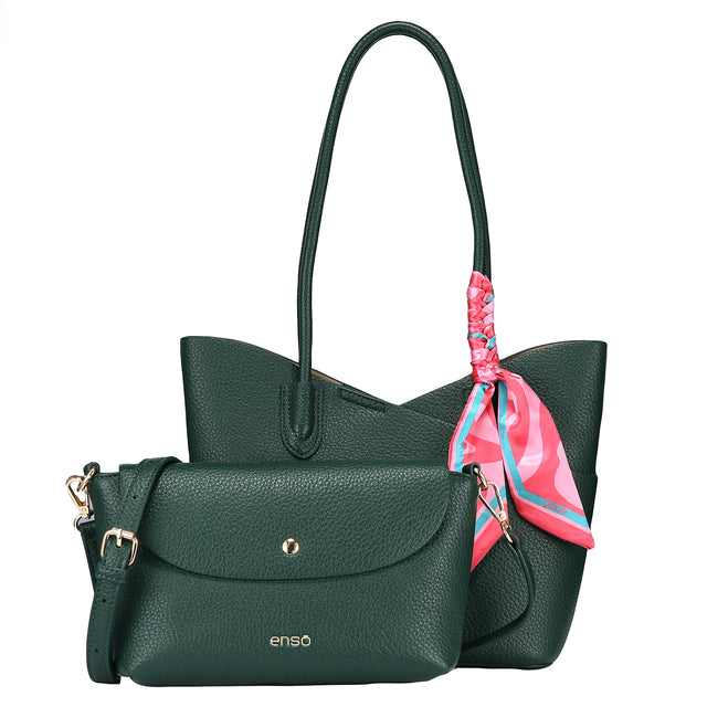 Set Bolsa Tote Enso Mujer EB2541114TTGR Verde