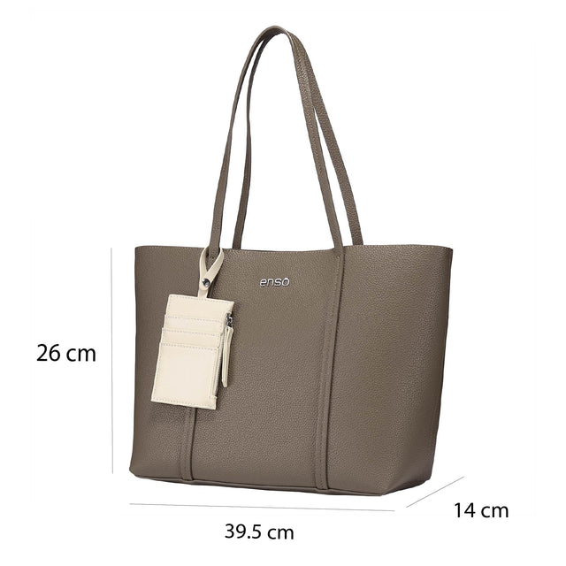 Set Bolsa Tote Enso Mujer EB2541124TTBE Beige
