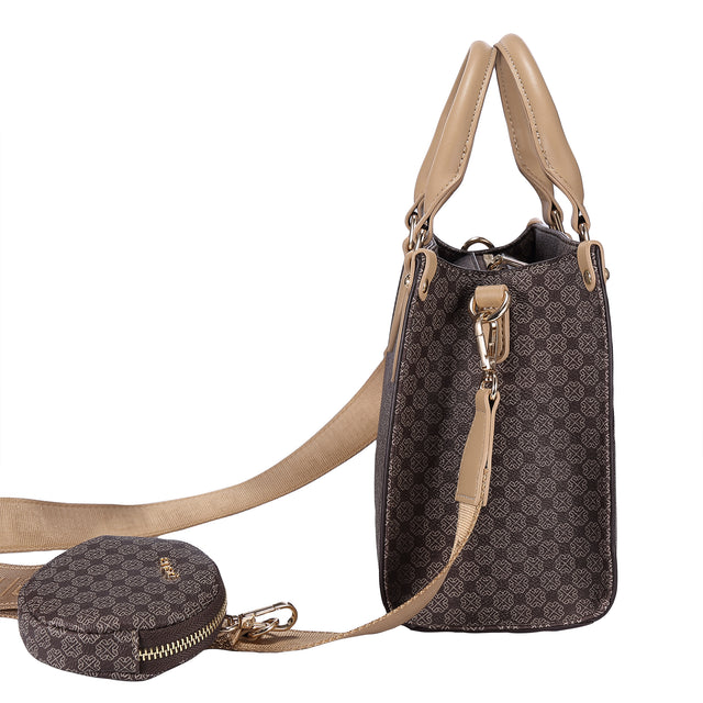 Bolsa Satchel Enso Mujer EB254314SMBR Café