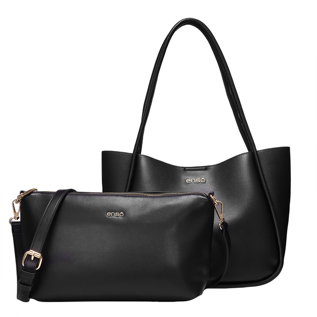 Set Bolsa Tote Enso Mujer EB254317TB Negro