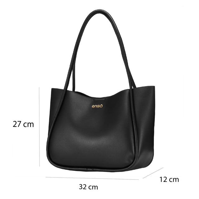 Set Bolsa Tote Enso Mujer EB254317TB Negro