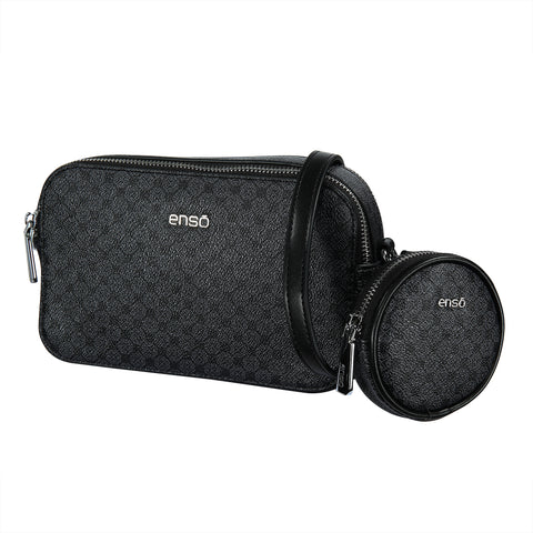 Bolsa Crossbody Enso Mujer EB25503CBMB Monograma Negro