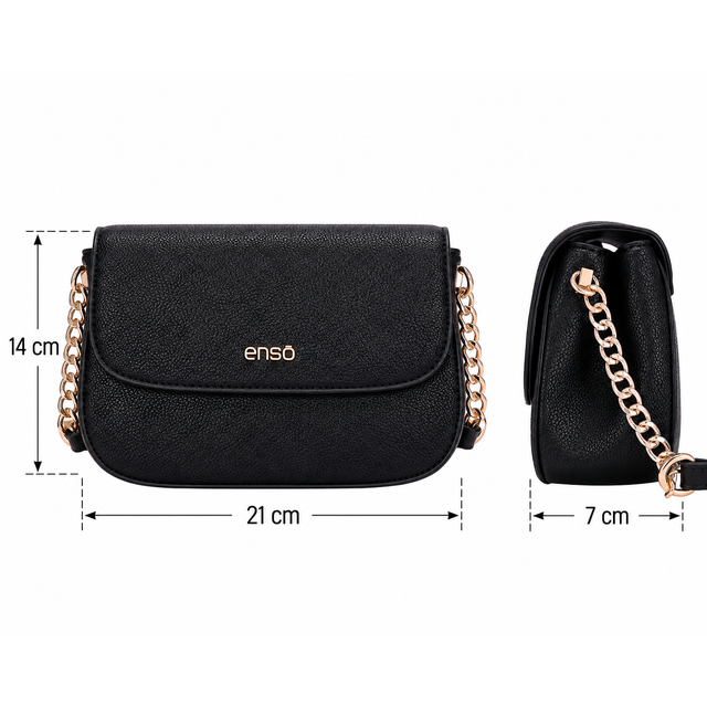 Bolsa Crossbody Enso Mujer EB261007CB Solapa Texturizada
