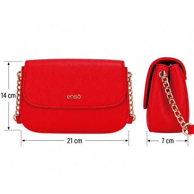 Bolsa Crossbody Enso Mujer EB261009CB Solapa Texturizada