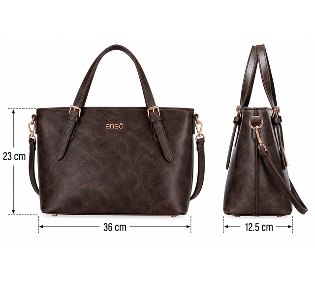 Bolsa Tote Enso Mujer EB261011T Geometría Urbana
