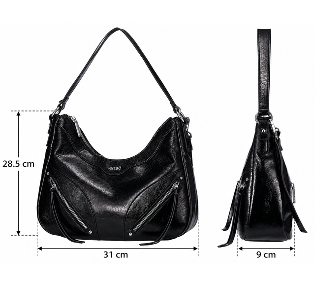 Bolsa Hobo Enso Mujer EB261024H Baguette Fruncida
