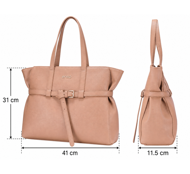 Bolsa Tote Enso Mujer EB261116T Frunce Superior