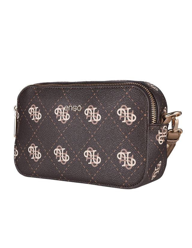 Bolsa Crossbody Enso Mujer EB26703C Monograma Café