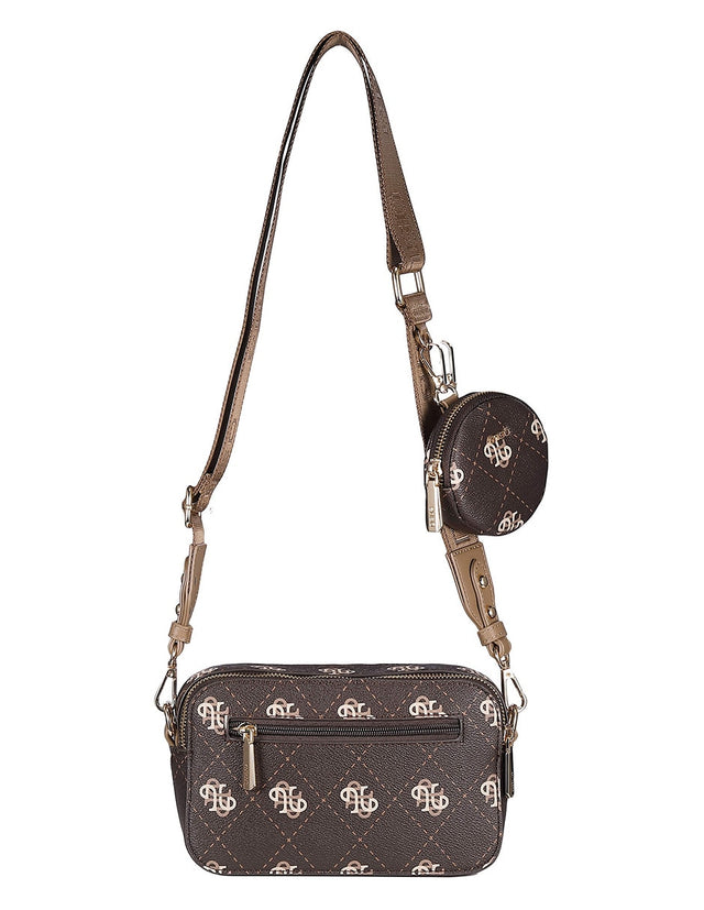 Bolsa Crossbody Enso Mujer EB26703C Monograma Café