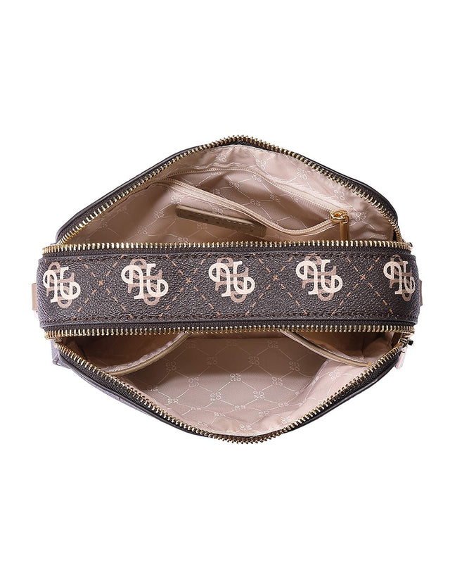Bolsa Crossbody Enso Mujer EB26703C Monograma Café