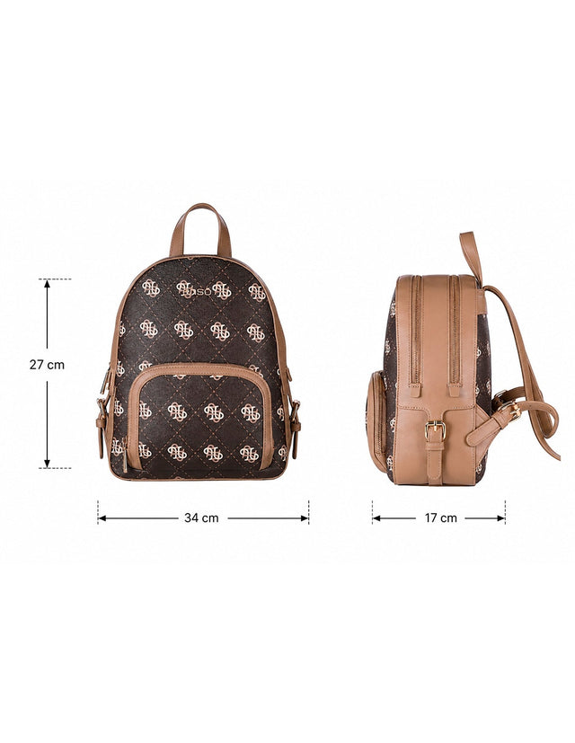 Bolsa Backpack Enso Mujer EB26704B Monograma Café