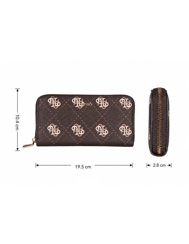 Cartera Enso Mujer EB26705W Monograma Café