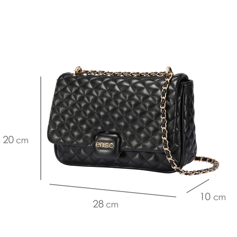 Bolsa Crossbody para Mujer Enso EB604CBB color Negro