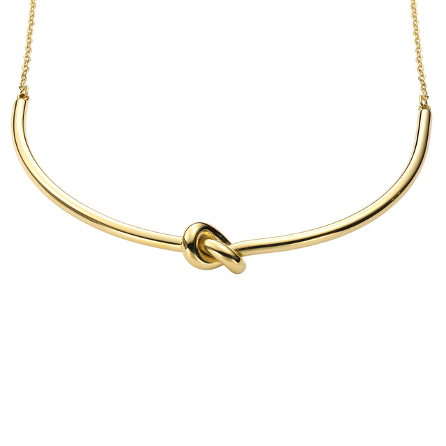 Collar y Dije de Acero Inoxidable Enso IC Para Mujer EIC252471G Color Dorado