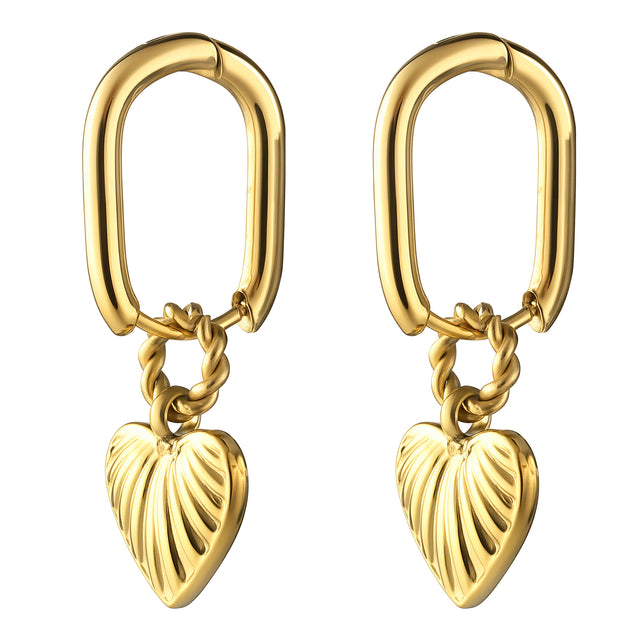 Aretes de Acero Inoxidable Enso IC Para Mujer EIC252477G Color Dorado