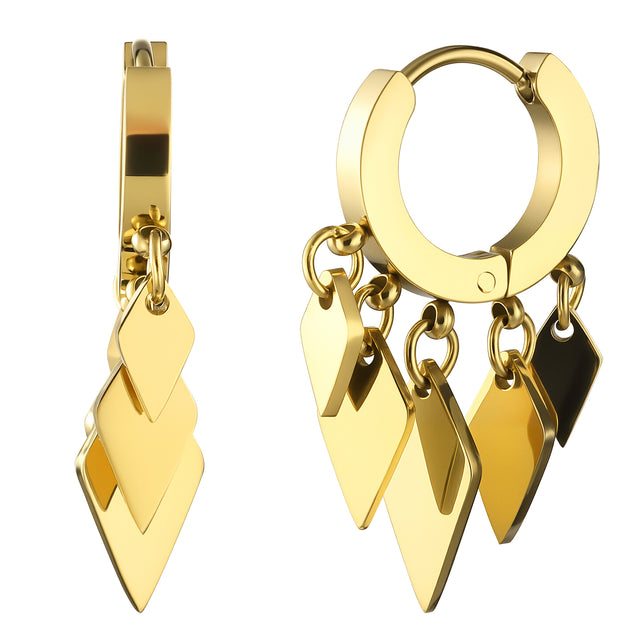 Aretes de Acero Inoxidable Enso IC Para Mujer EIC252479G Color Dorado