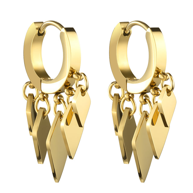 Aretes de Acero Inoxidable Enso IC Para Mujer EIC252479G Color Dorado