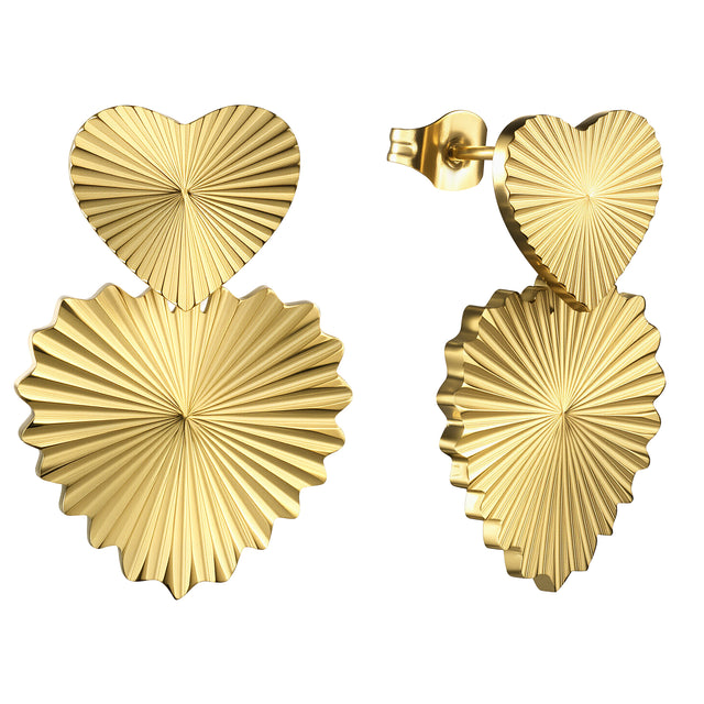 Aretes de Acero Inoxidable Enso IC Para Mujer EIC252480G Color Dorado