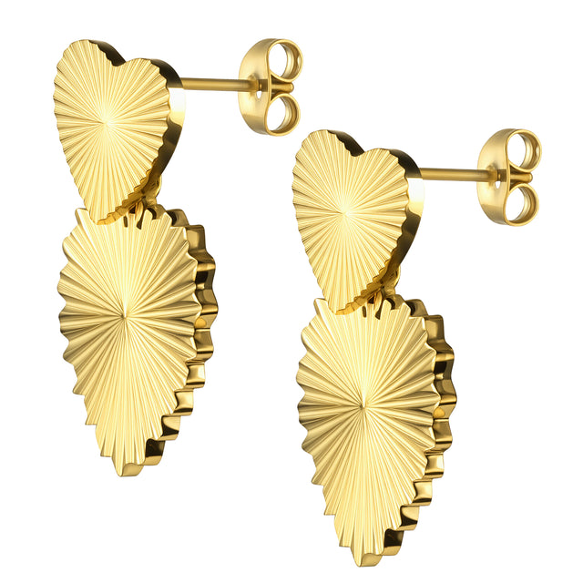 Aretes de Acero Inoxidable Enso IC Para Mujer EIC252480G Color Dorado