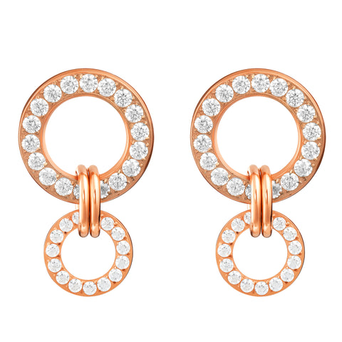 Aretes de Acero Inoxidable Enso IC Para Mujer EIC252482R Color Rosado