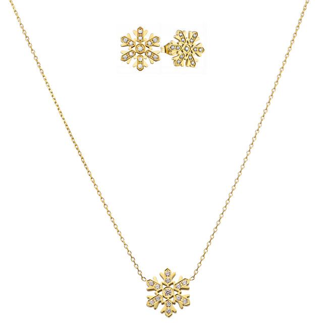 Set de Collar y Aretes Enso Para Mujer EICBS006G Dorado